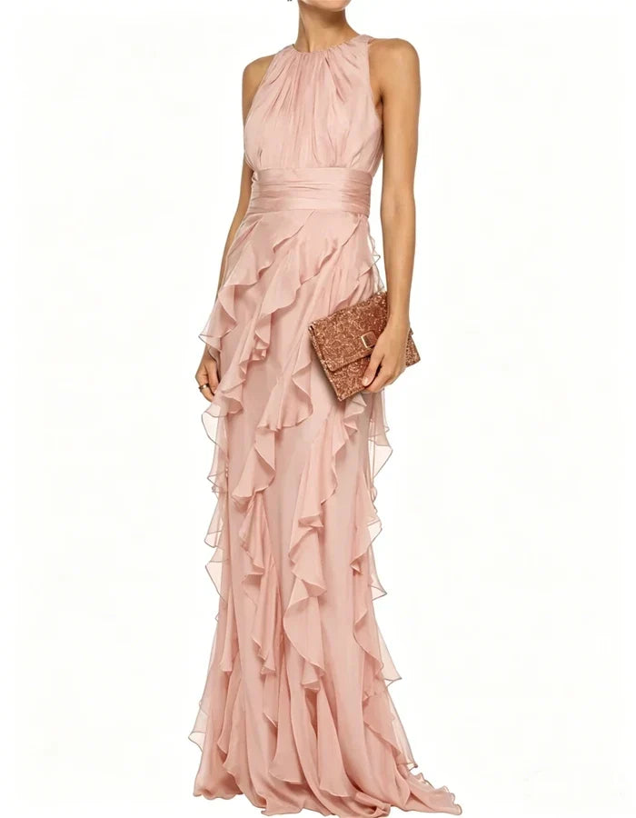 Seraphina™ | Cascading Ruffle Evening Maxi Dress
