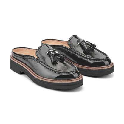 Zarina Tassel Loafer Mules