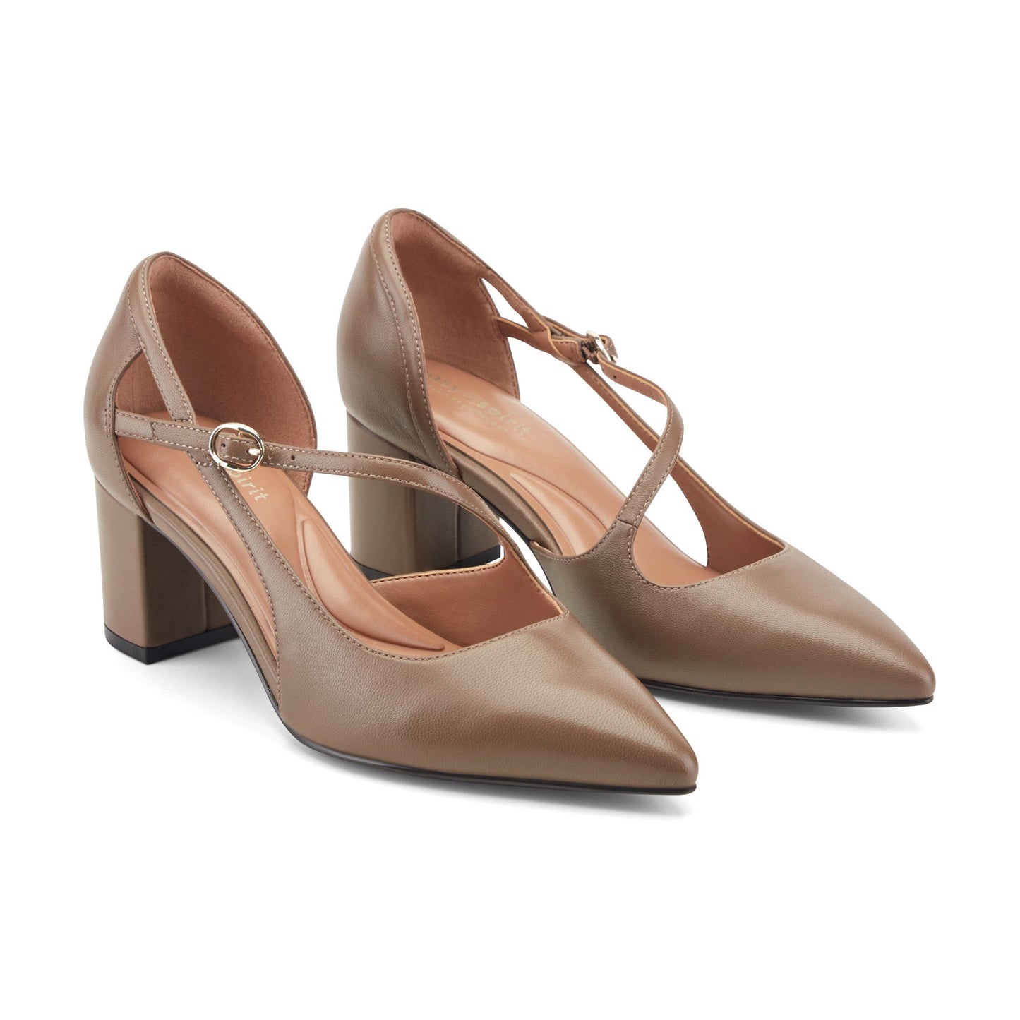 Nerina Asymmetrical Block Heel Pumps