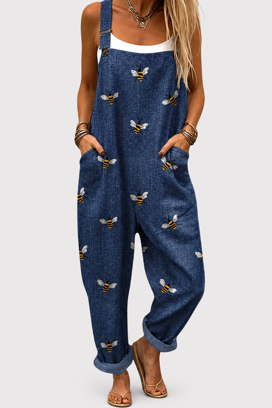 Peto estampado de pierna ancha