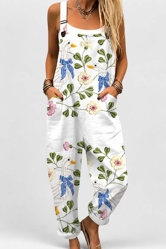 Peto estampado de pierna ancha