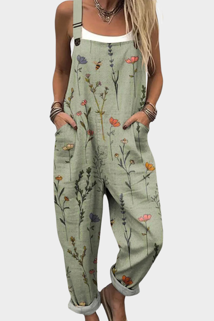Peto estampado de pierna ancha