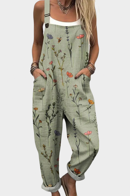 Peto estampado de pierna ancha