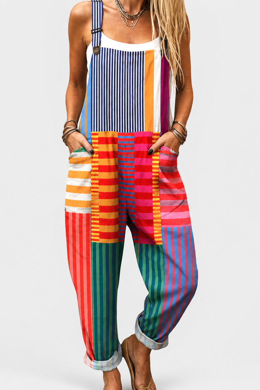 Peto estampado de pierna ancha
