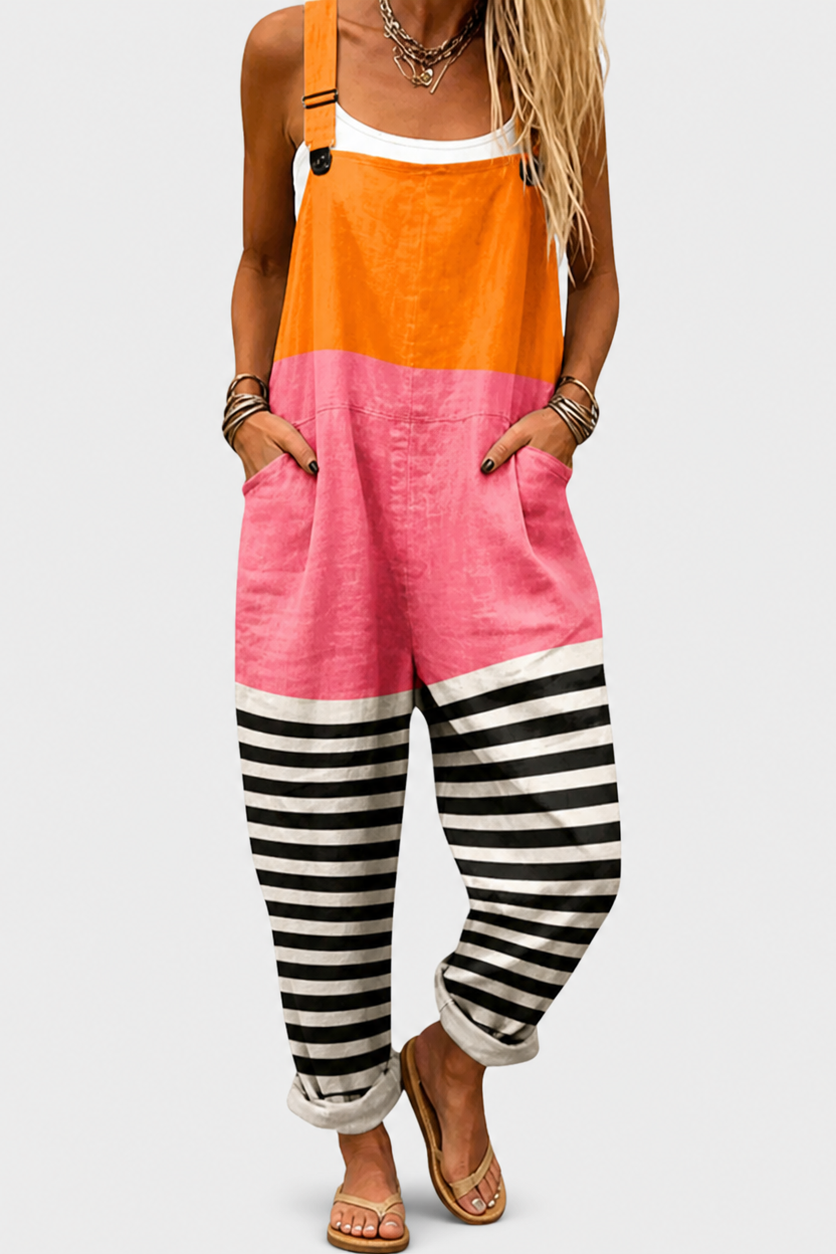 Peto estampado de pierna ancha