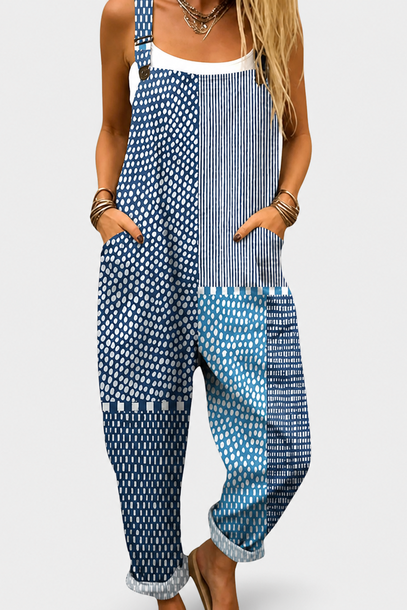 Peto estampado de pierna ancha