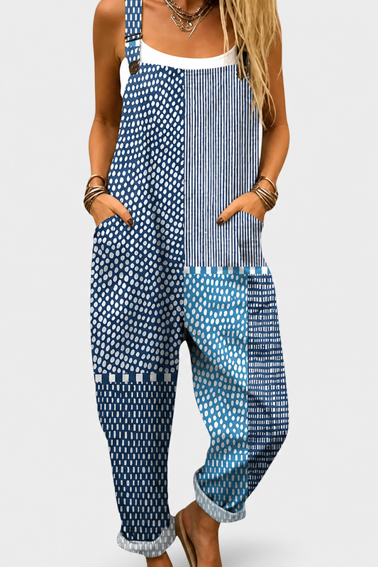Peto estampado de pierna ancha
