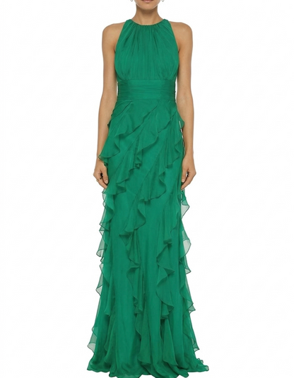Seraphina™ | Cascading Ruffle Evening Maxi Dress