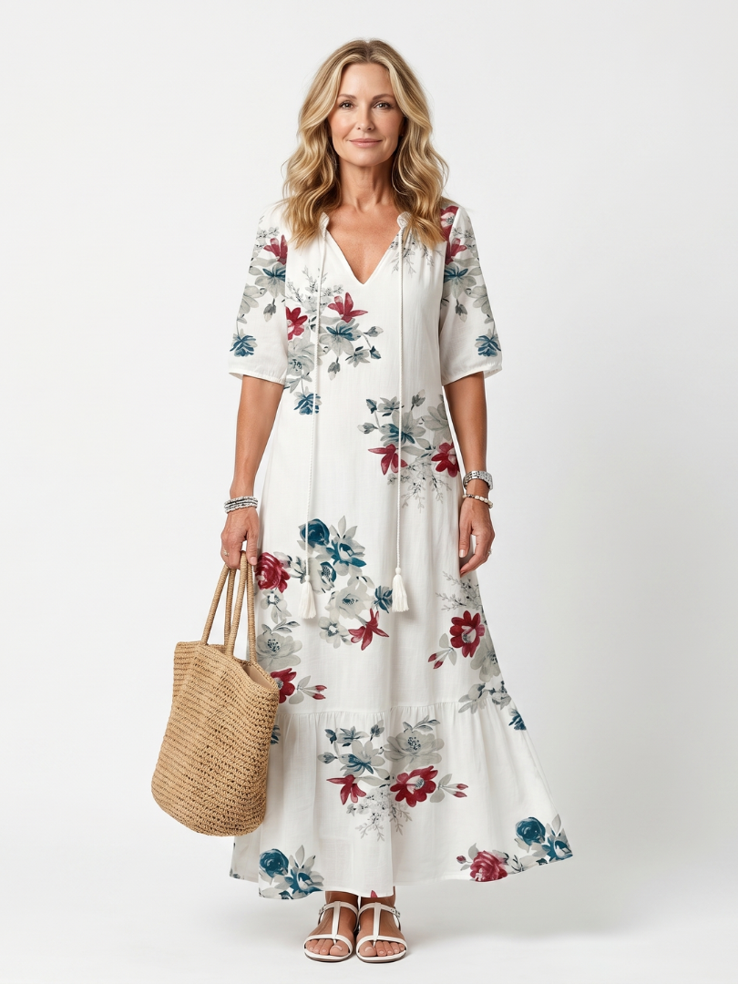 Emmeline™ | Cottage Garden Midi Dress