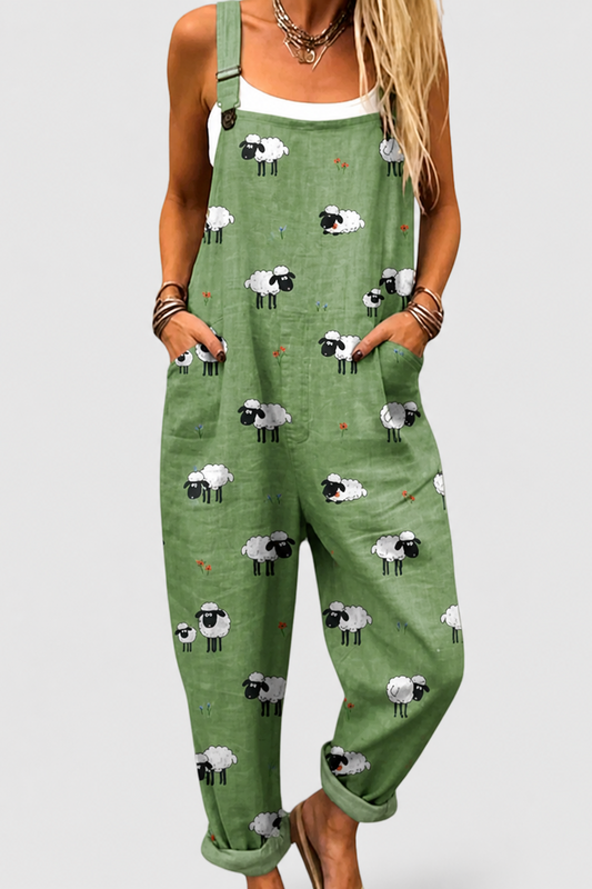 Peto estampado de pierna ancha