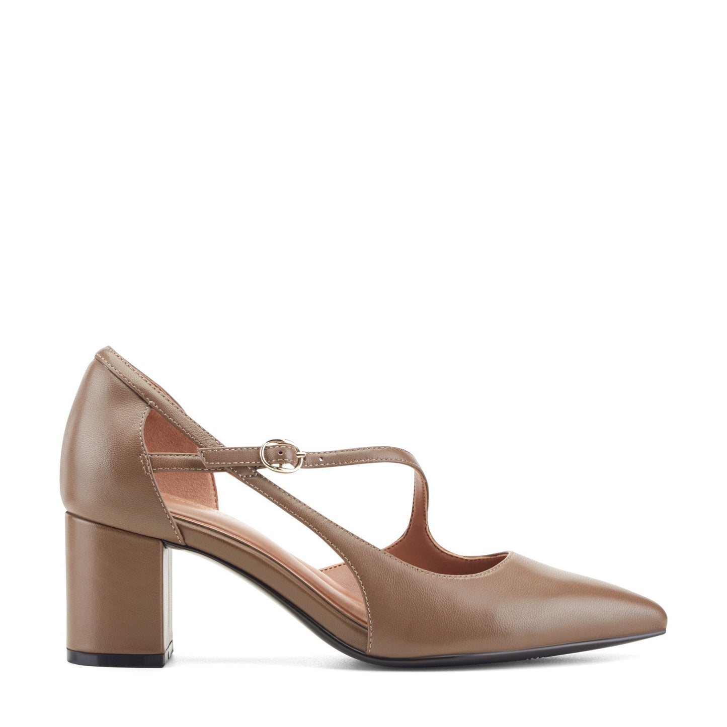 Nerina Asymmetrical Block Heel Pumps