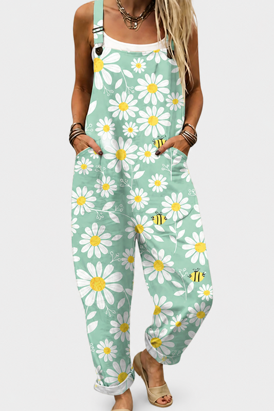 Peto estampado de pierna ancha