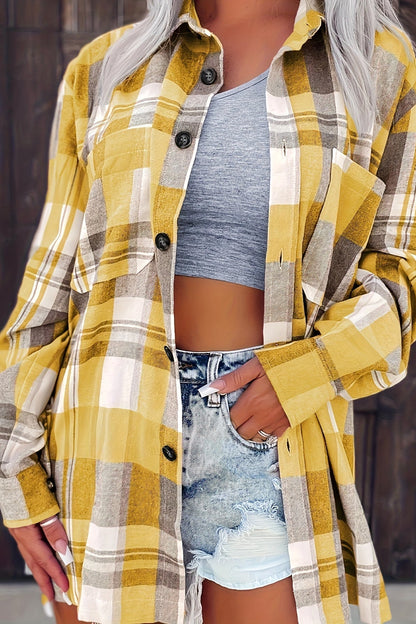 SIRA MONTERO | Camisa de verano de manga larga para mujer - Amarillo