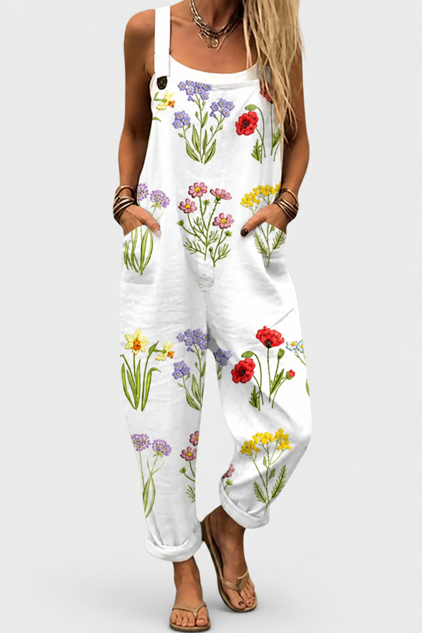 Peto estampado de pierna ancha