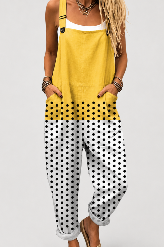 Peto estampado de pierna ancha