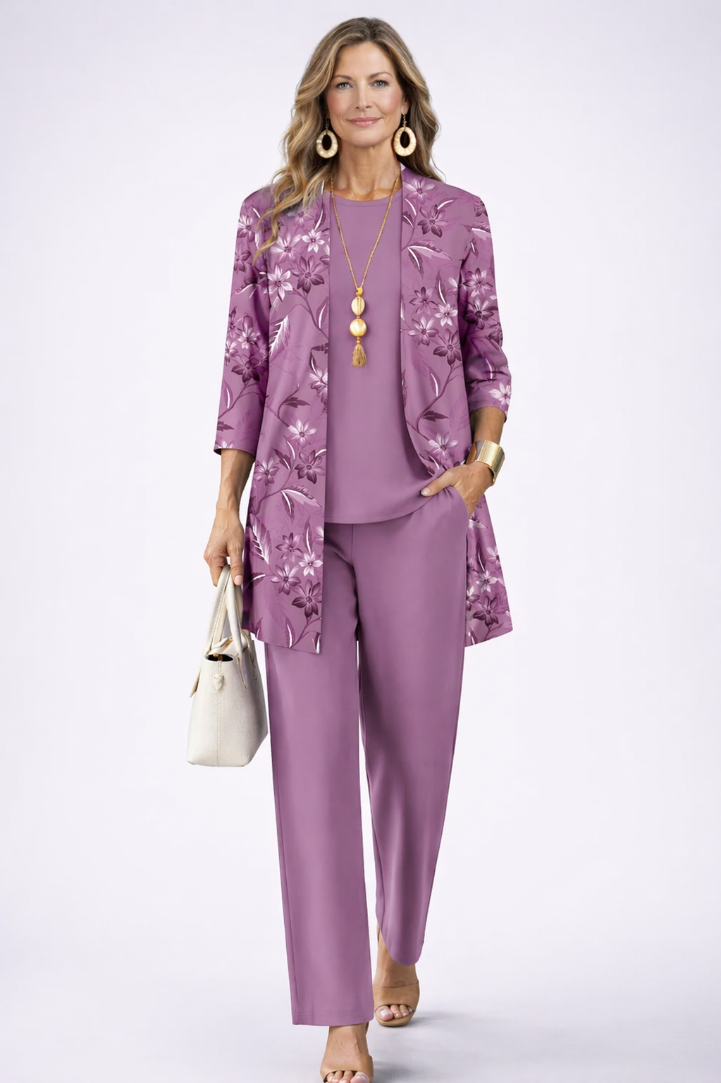 Conjunto de Tres Piezas · Morado de Sira Montero