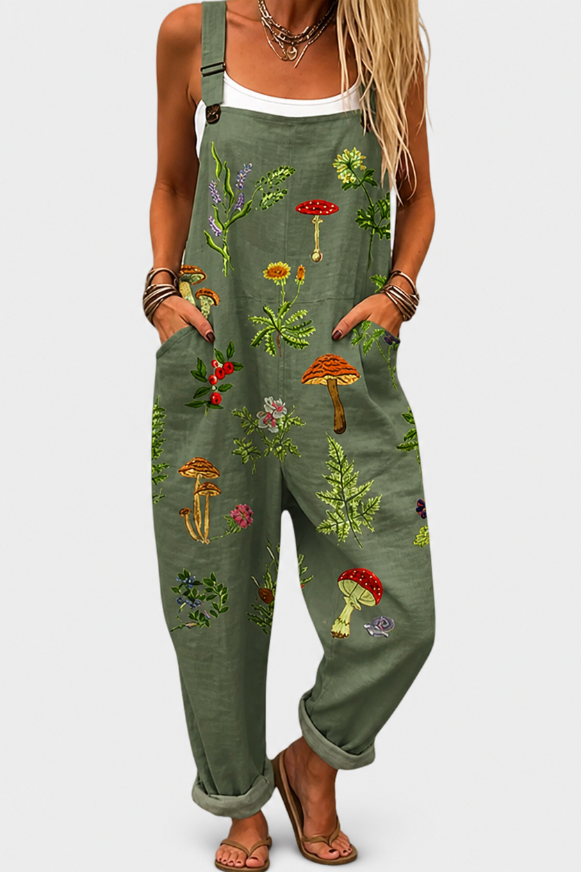 Peto estampado de pierna ancha