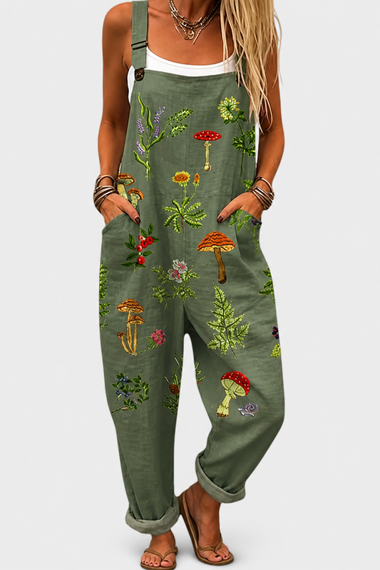 Peto estampado de pierna ancha