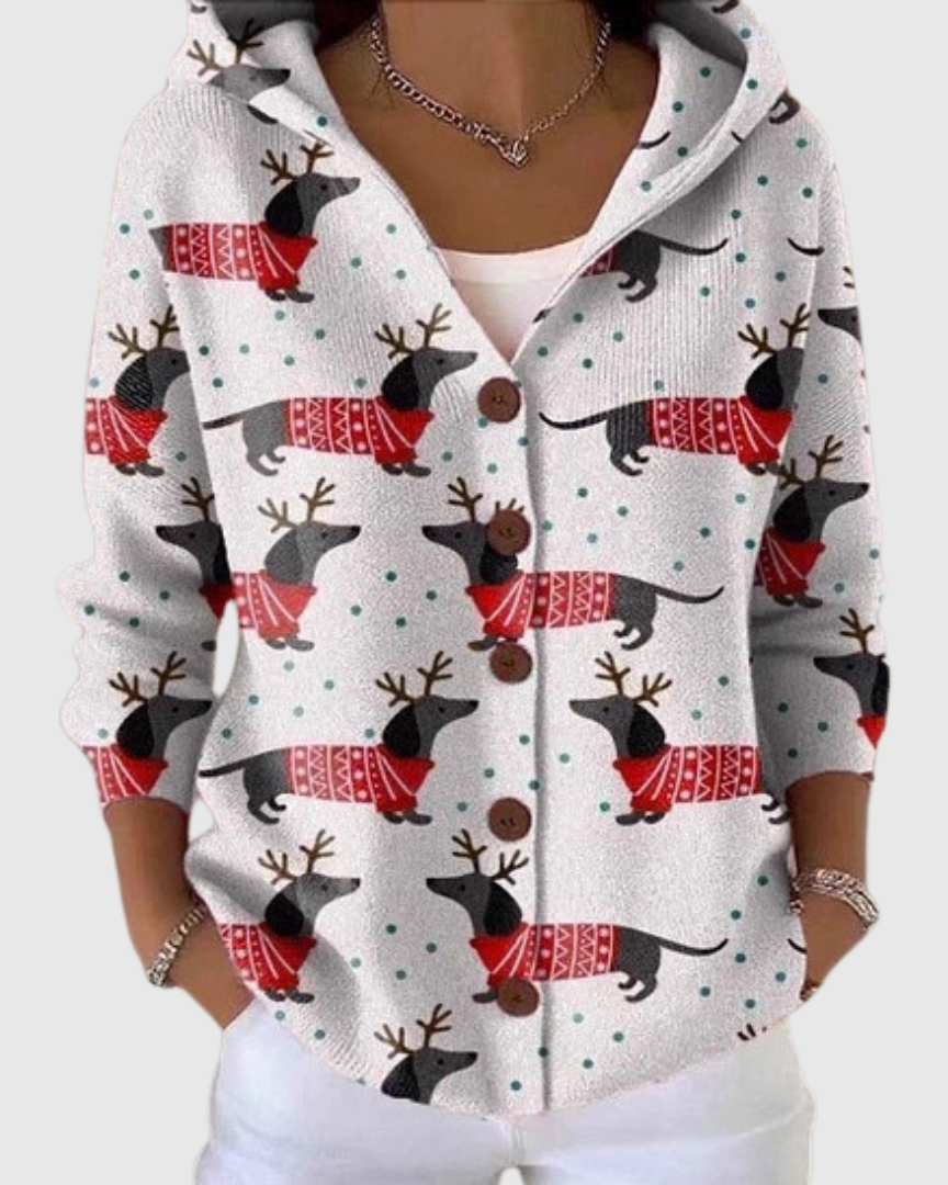 Chaqueta de Punto con Capucha Carmen de Sira Montero