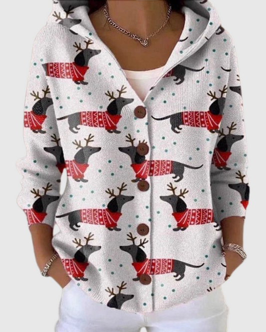 Chaqueta de Punto con Capucha Carmen de Sira Montero