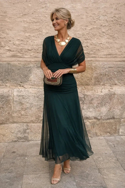 Vestido Plisado de Tejido Ligero de Sira Montero