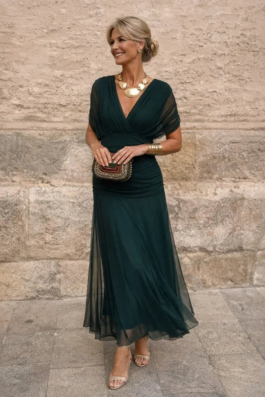 Vestido Plisado de Tejido Ligero de Sira Montero