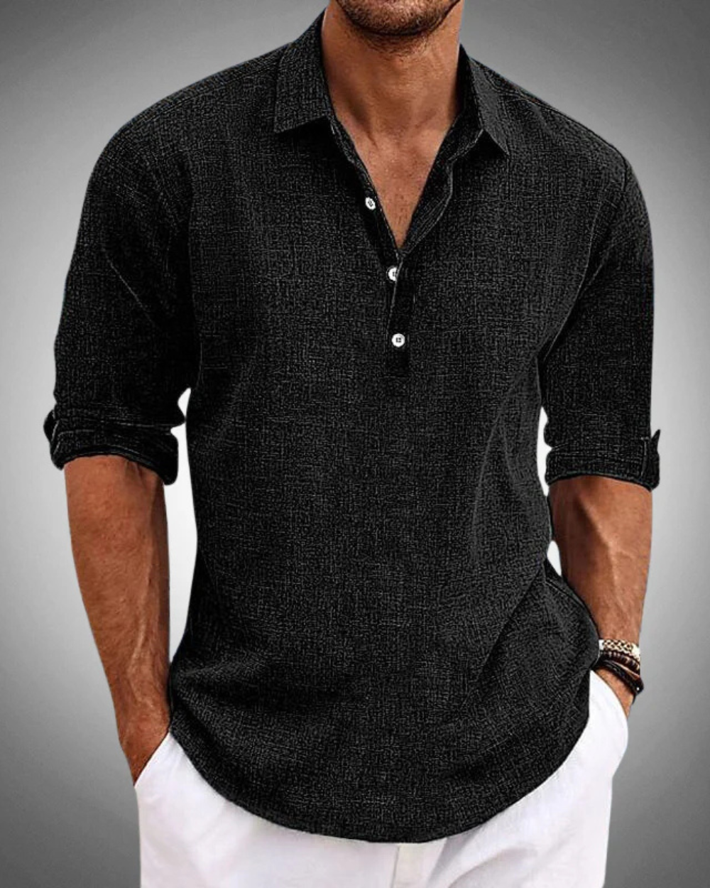 Camisa Clásica de Algodón de Sira Montero