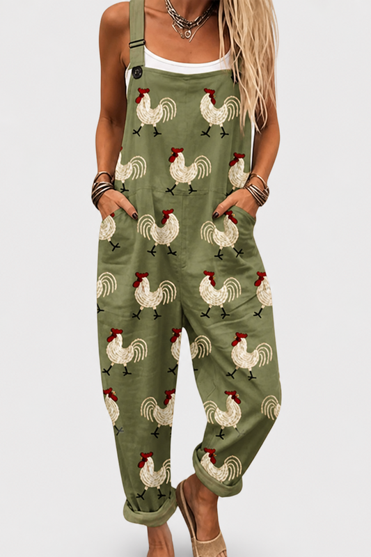 Peto estampado de pierna ancha