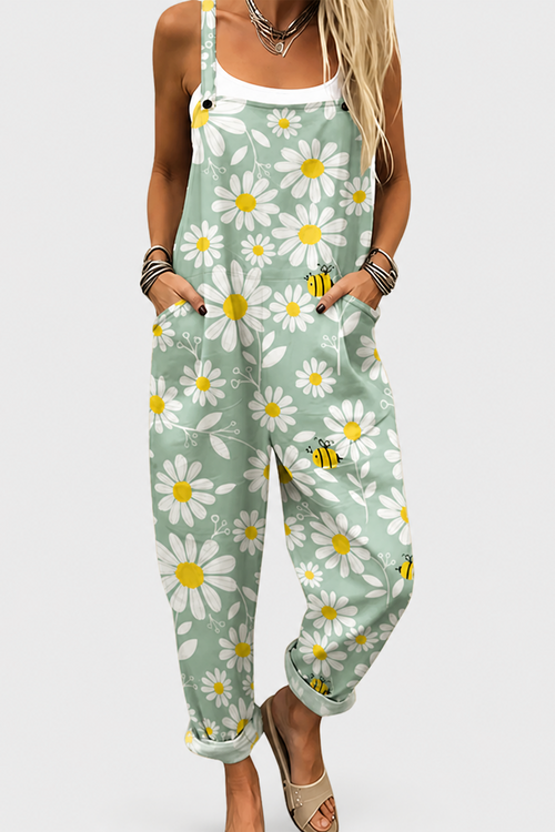 Peto estampado de pierna ancha