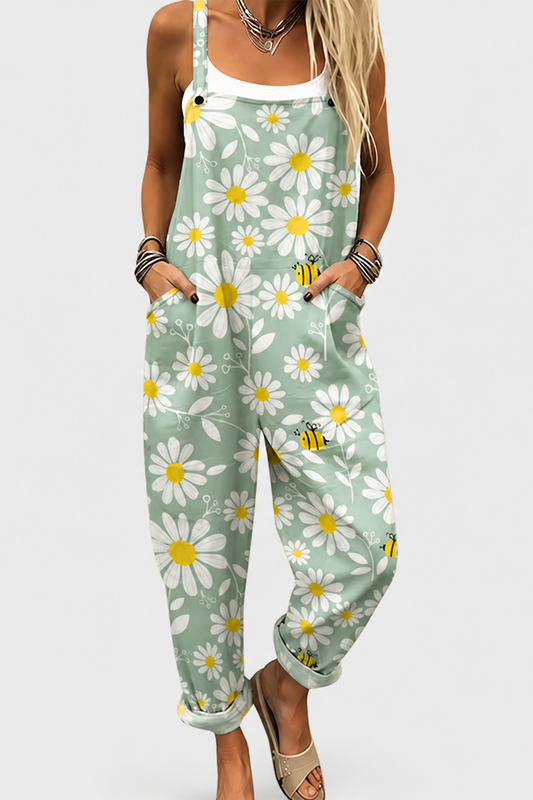 Peto estampado de pierna ancha