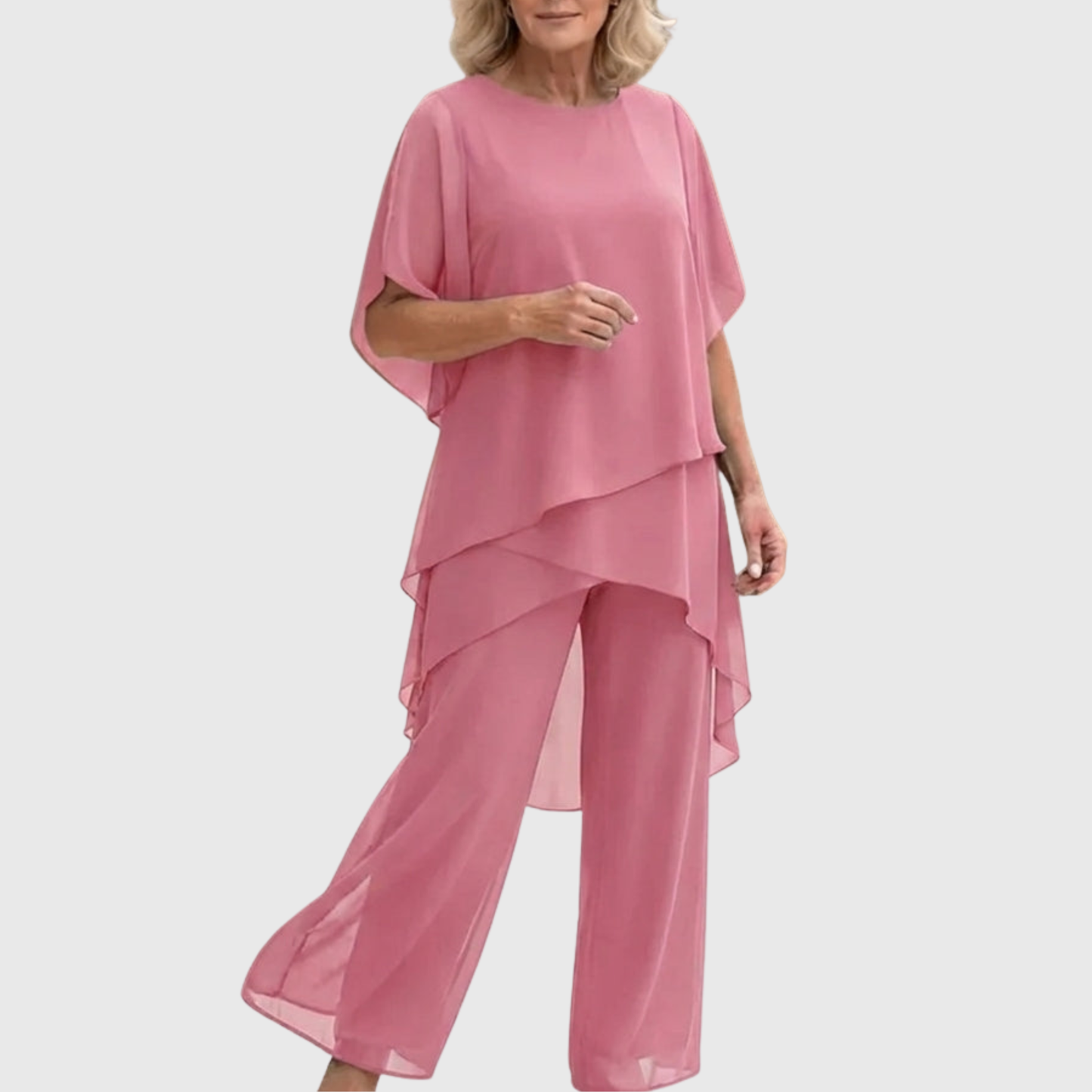 Lindsey™ | Layered Chiffon Palazzo Set