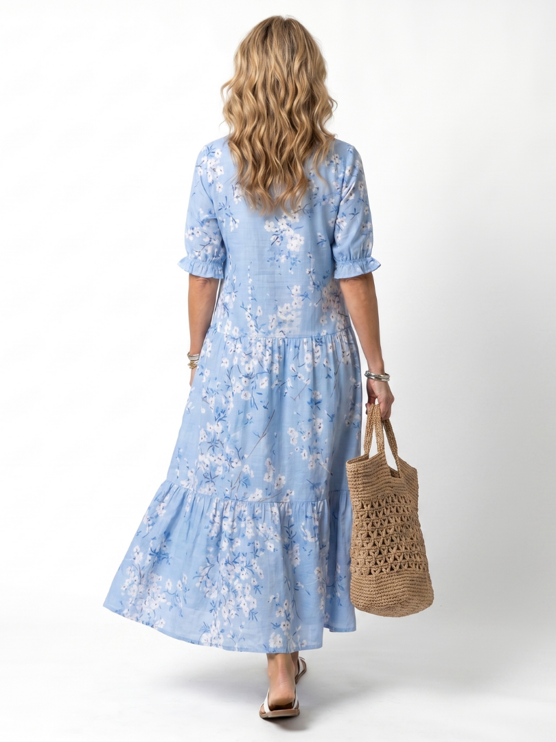Isolde™ | Wildflower Sky Dress