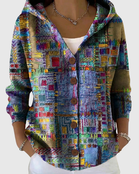 Chaqueta de Punto con Capucha Clara de Sira Montero