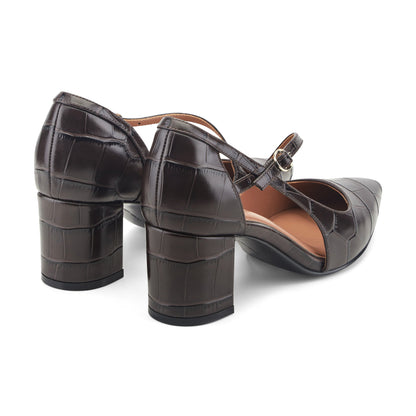 Nerina Asymmetrical Block Heel Pumps
