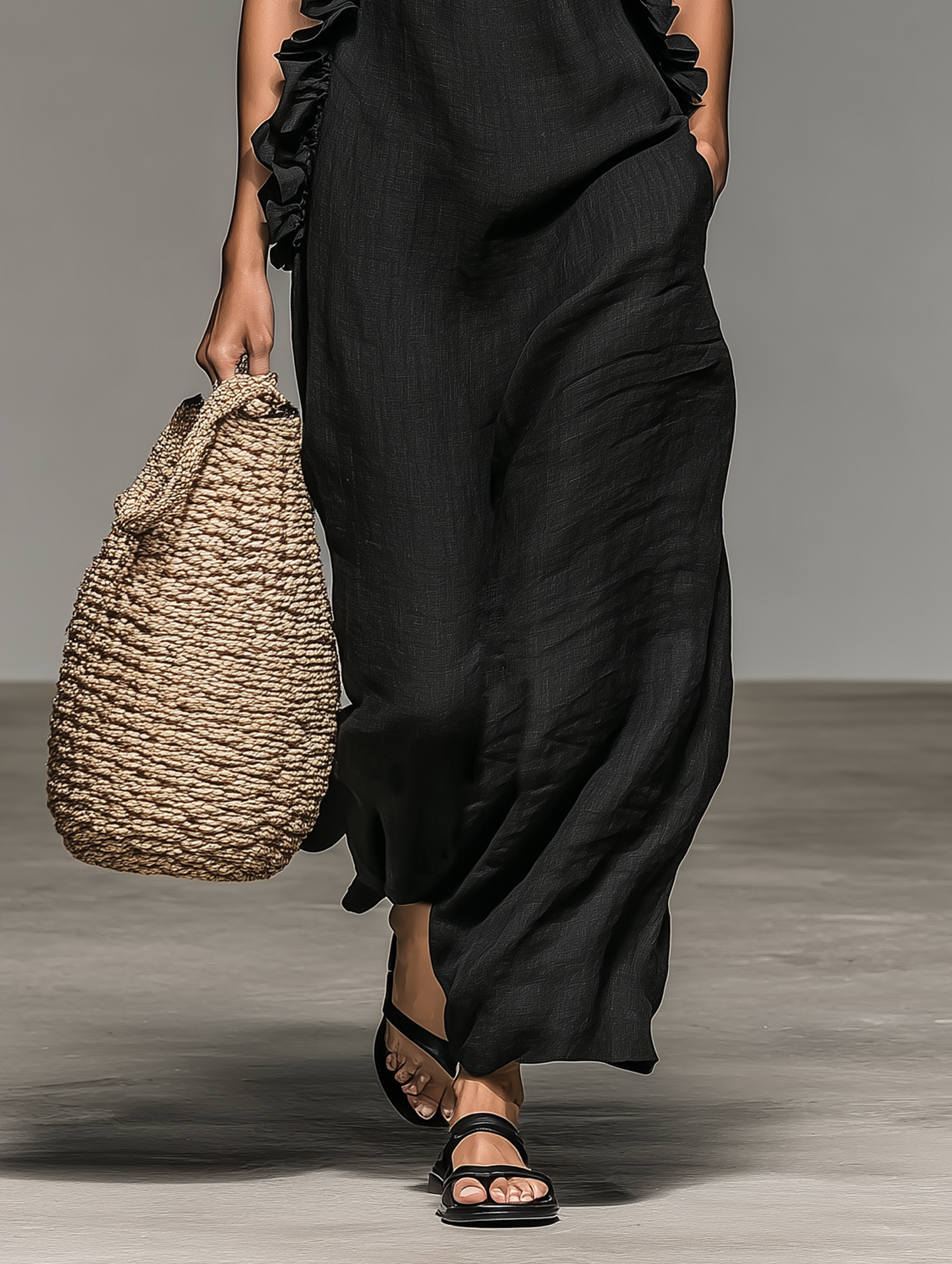 Arabella™ | Soft Ruffle Statement Maxi Dress