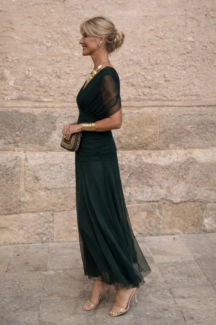 Vestido Plisado de Tejido Ligero de Sira Montero