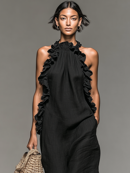 Arabella™ | Soft Ruffle Statement Maxi Dress