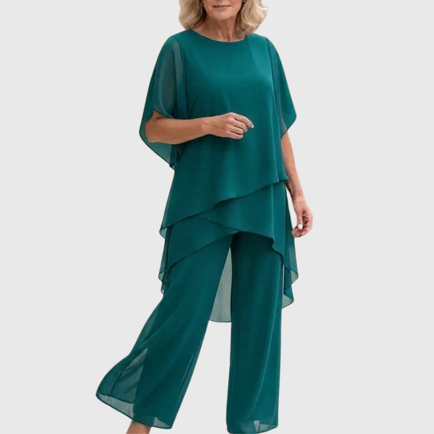 Lindsey™ | Layered Chiffon Palazzo Set