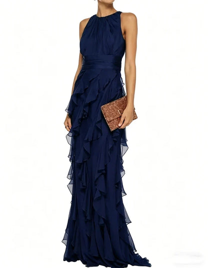 Seraphina™ | Cascading Ruffle Evening Maxi Dress