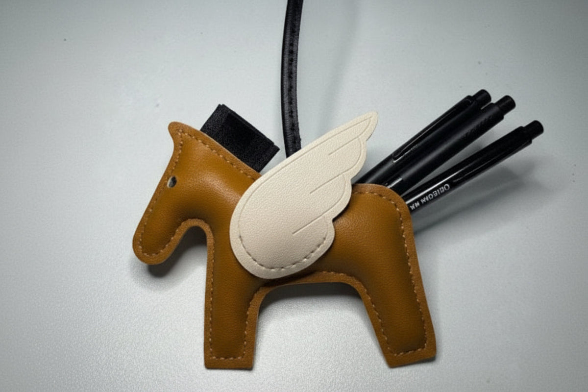 ACCESORIO DE CABALLO ALADO EN PIEL
