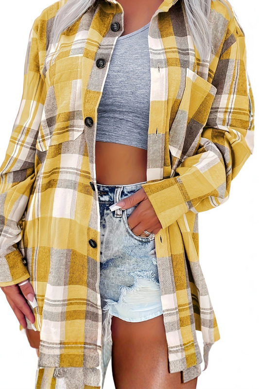 SIRA MONTERO | Camisa de verano de manga larga para mujer - Amarillo