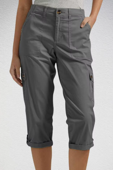 Pantalone capri cargo da donna