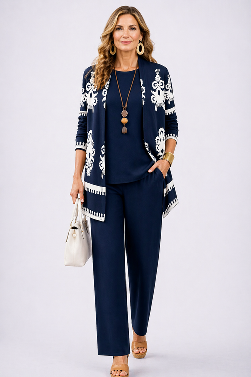 Conjunto de Tres Piezas · Azul Noche de Sira Montero