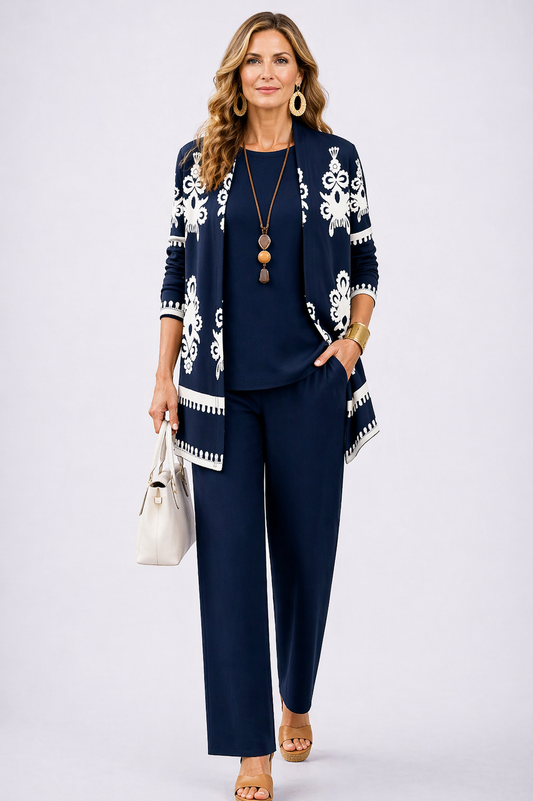 Conjunto de Tres Piezas · Azul Noche de Sira Montero