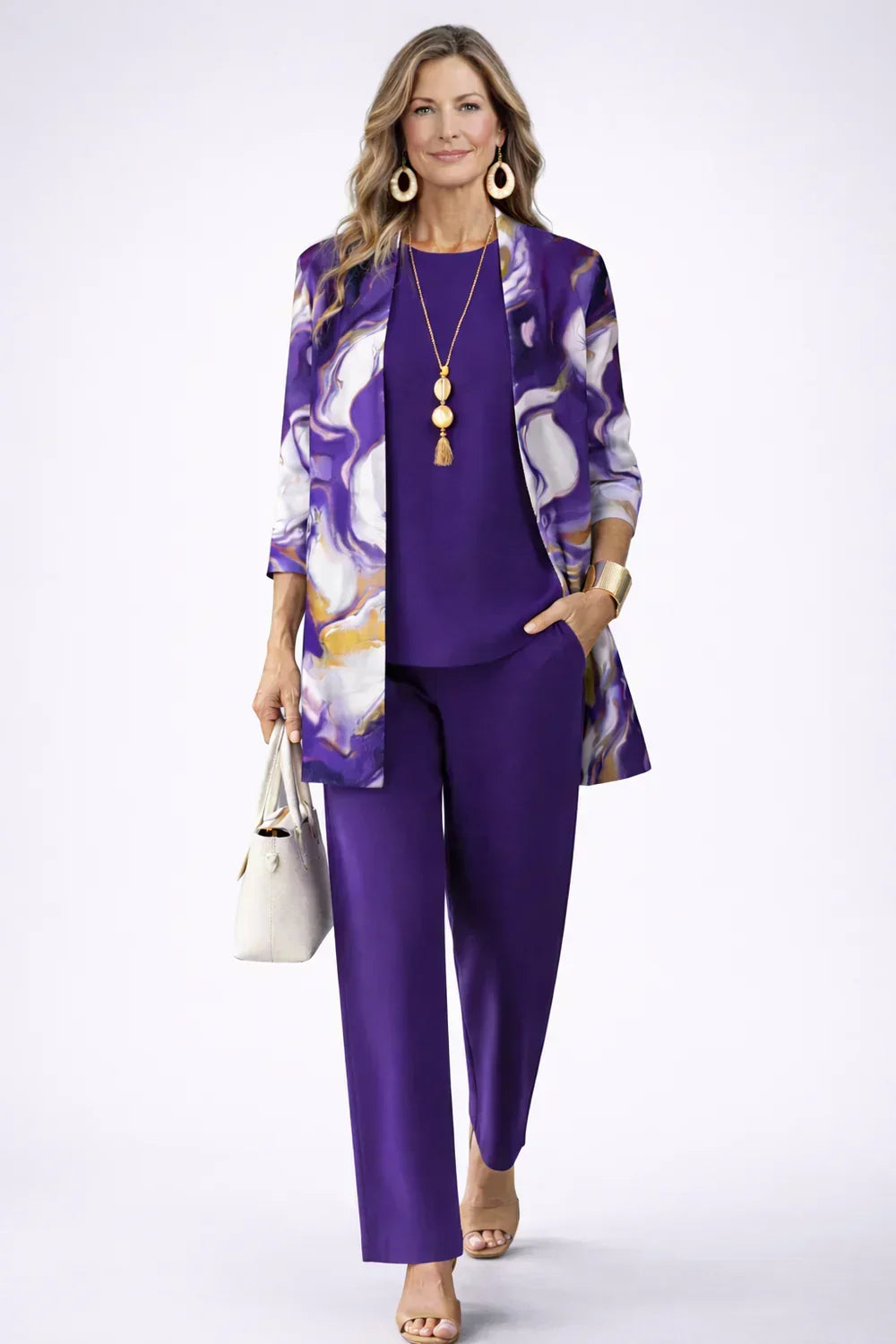 Conjunto de Tres Piezas · Morado 2 de Sira Montero