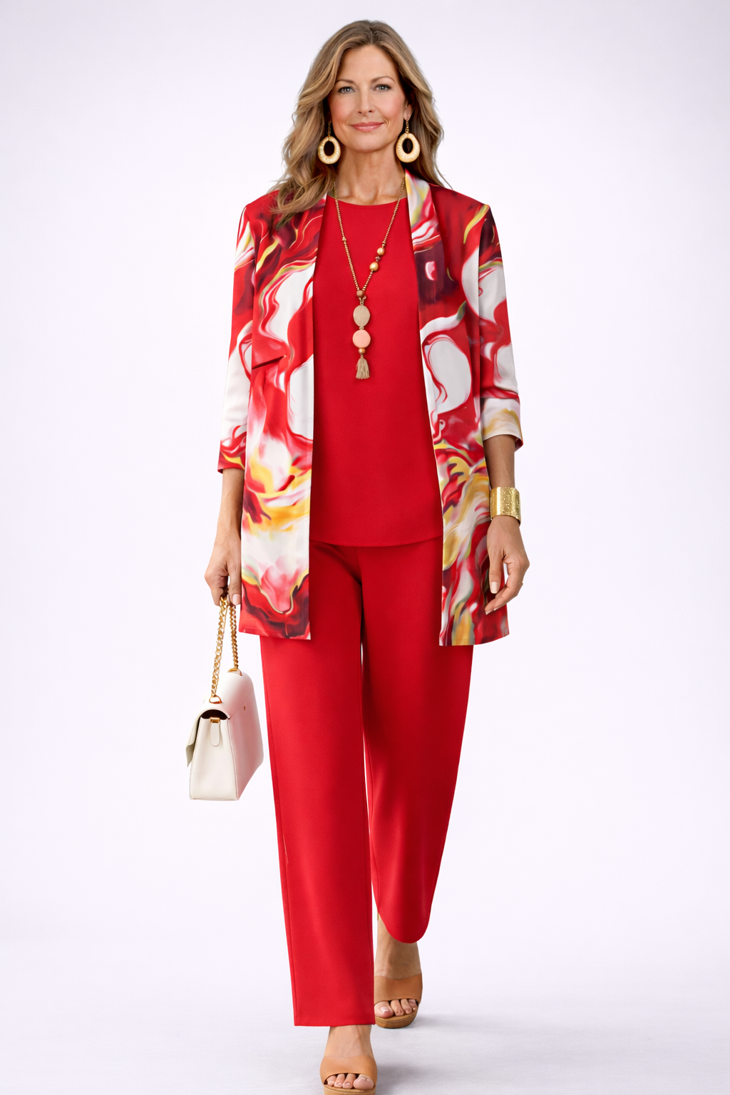 Conjunto de Tres Piezas · Rojo de Sira Montero