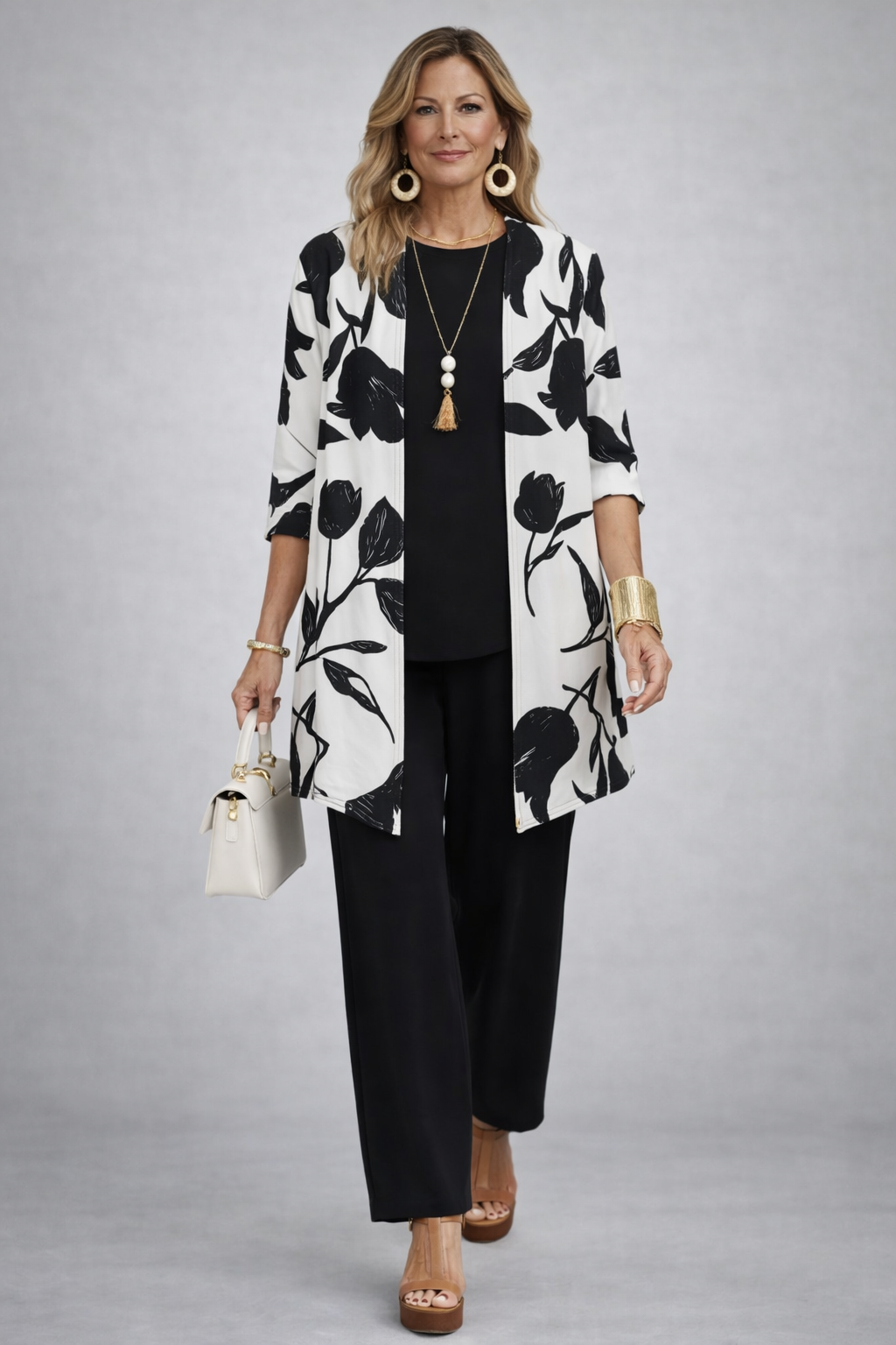 Conjunto de Tres Piezas · Negro y Blanco de Sira Montero