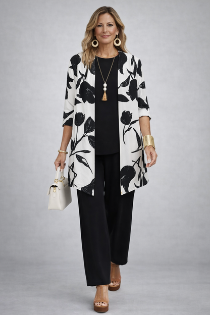 Conjunto de Tres Piezas · Negro y Blanco de Sira Montero