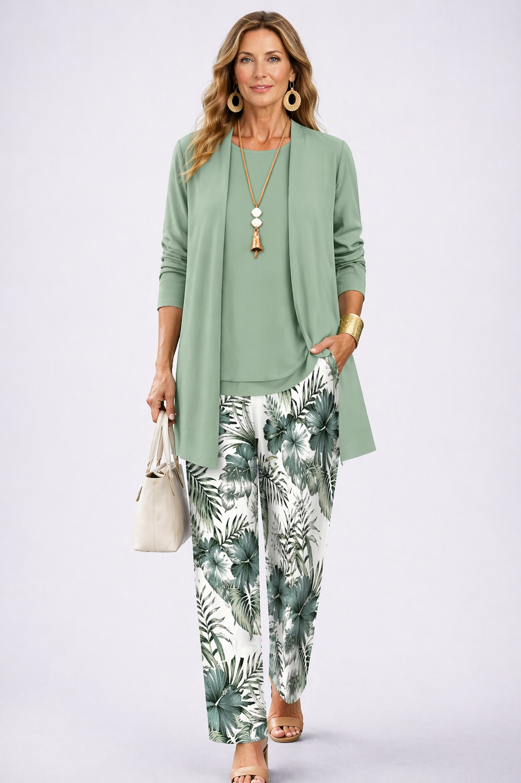 Conjunto de Tres Piezas · Verde Claro de Sira Montero