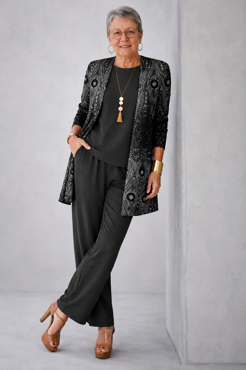 Conjunto de Tres Piezas · Negro de Sira Montero